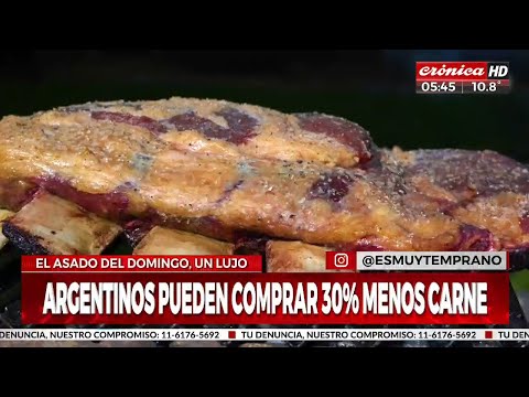 El argentino consume un 30% menos de carne que en el Gobierno de Macri