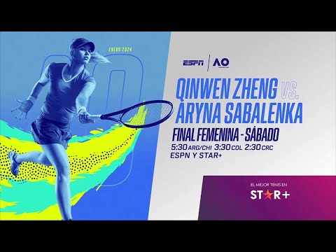 Zheng Qinwen VS. Aryna Sabalenka - Australian Open 2024 - FINAL Femenina - ESPN PROMO