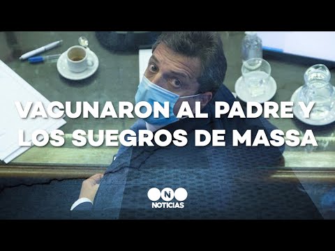 VACUNARON AL PADRE Y LOS SUEGROS DE SERGIO MASSA - Telefe Noticias