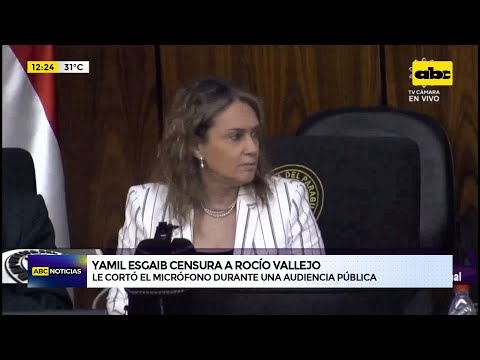 Yamil Esgaib censura a Rocío Vallejo