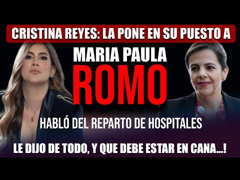 Cristina Reyes destroza a Maria Paula Romo con todas las fuerzas!