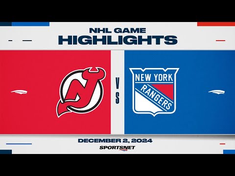 NHL Highlights | Devils vs. Rangers - December 2, 2024