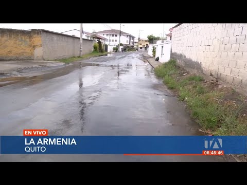 En la Armenia hace tres meses tienen una gran fuga de agua