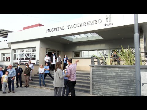 Imágenes del presidente Lacalle Pou en inauguración del IMAE Cardiológico en Tacuarembó