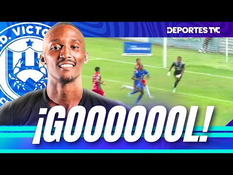 ¡Gol de Aldair McKenzie! Espectacular cabezazo abre el marcador ante Marathón 1-0 en La Ceiba