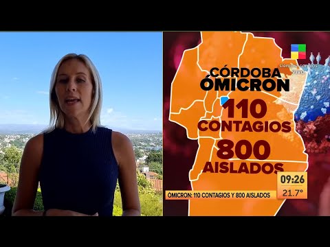 Ómicron: 110 contagios y 800 aislados en Córdoba
