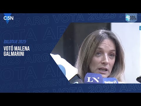 VOTÓ MALENA GALMARINI | BALOTAJE 2023