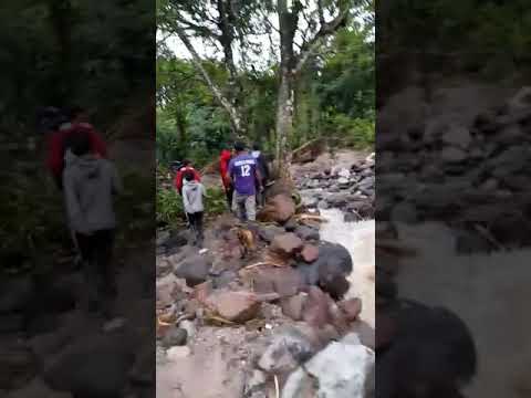 Puente Quebrada Grande dañado por lluvias en Estelí