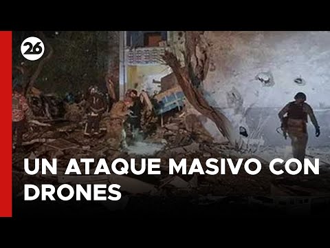 Ucrania repele un ataque masivo ruso con drones contra Kiev