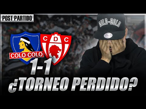 COLO COLO se aleja del campeonato luego del EMPATE 1 A 1 frente a Copiapo, post partido