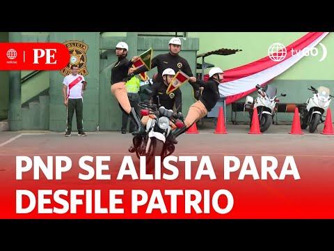 Se alistan para corso policial y el desfile por Fiestas Patrias | Primera Edición | Noticias Perú