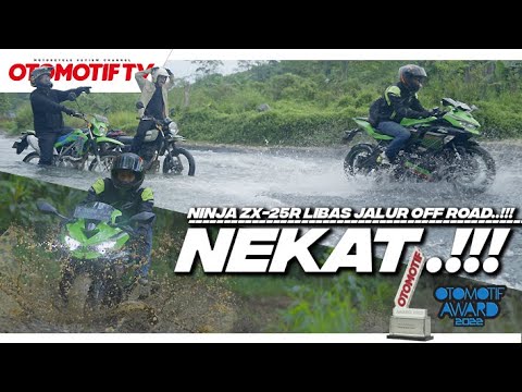 NINJA ZX-25R MENDADAK OFF ROAD, NGIKUTIN KLX150L dan W175TR l TAJA