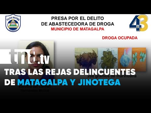 Policía de Nicaragua capturó a varios delincuentes en Matagalpa y Jinotega - Nicaragua