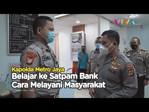 Momen Kapolda Metro ingin Belajar Melayani dari Satpam Bank