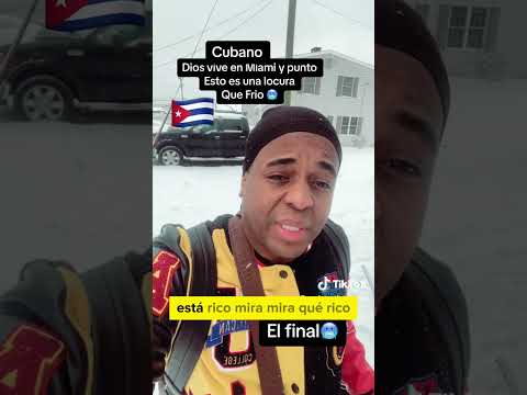 Cubano choca con la nieve en New Jersey: Dios vive en Miami