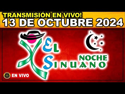 SINUANO NOCHE: Resultado SINUANO NOCHE del DOMINGO 13 de octubre de 2024.