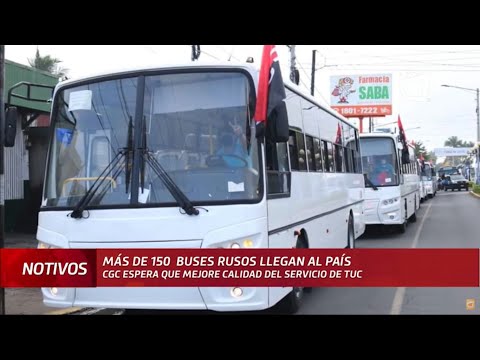 Llegan a Nicaragua 150 buses nuevos