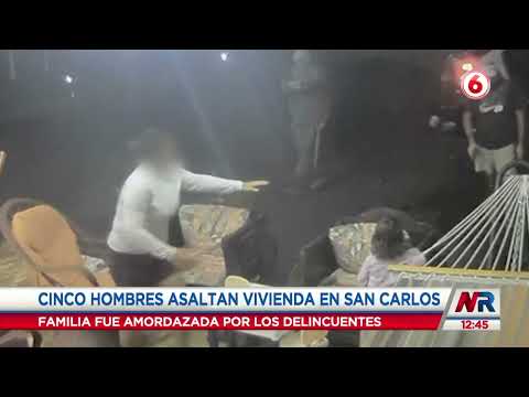 Cinco sujetos encapuchados y armados asaltaron vivienda en Aguas Zarcas