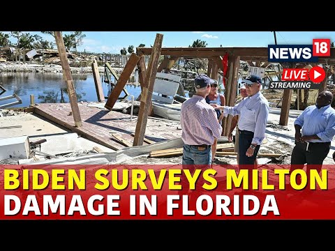 Joe Biden Milton Visit Live | Joe Biden Aerial Tour Live | Milton Hurricane Updates | US News Live