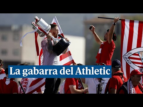 La gabarra del Athletic Club celebra la Copa del Rey