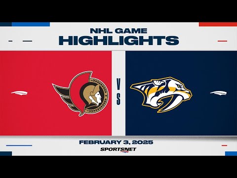 NHL Highlights | Senators vs. Predators - February 2, 2025