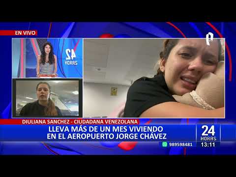 Venezolana duerme en el aeropuerto Jorge Chávez más de un mes tras robo de documentos en Roma
