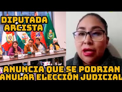 DIPUTADA LIDIA TUPAC RSPONSABILIZA A LA OPOSICIÓN SI SE ANULA ELECCIONES JUDICIALES EN BOLIVIA..