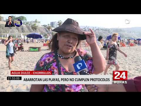 Chorrillos: veraneantes no respetan protocolos en playa Agua Dulce