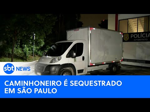 Polícia prende suspeito de sequestrar caminhoneiro em São Paulo |#SBTNewsnaTV(15/02/24)