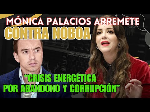 Mónica Palacios arremete contra Presidente Noboa: 'Crisis energética por abandono y corrupción