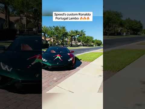 IshowSpeed y su Lamborghini estilo CR7 #shorts
