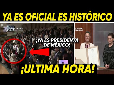 DE ULTIMA HORA ¡CLAUDIA SHEINBAUM YA ES OFICIALMENTE PRESIDENTA DE MÉXICO! PRIAN ESTA SH0-CK