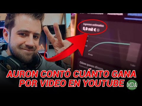 AURON CONTÓ CUÁNTO DIENRO GANA por VIDEO en YOUTUBE