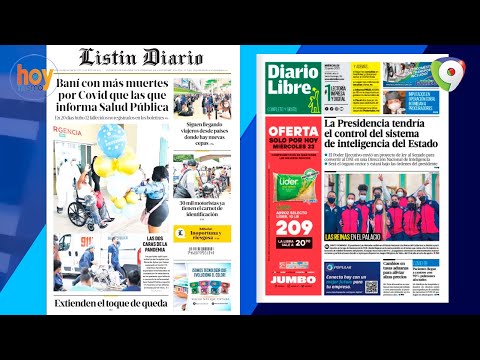 Titulares prensa dominicana miércoles 23JUN | Hoy Mismo