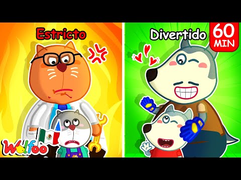 Papá BUENO vs Papá MALA   | Dibujos Animados | Wolfoo en español