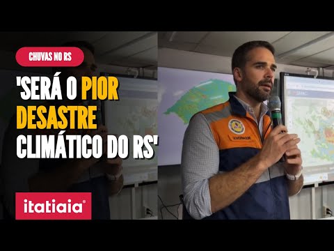 EDUARDO LEITE, GOVERNADOR DO RIO GRANDE DO SUL FALA EM 'PIOR DESASTRE CLIMÁTICO' DO ESTADO