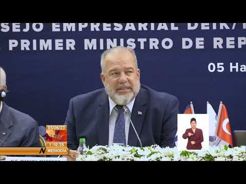 Primer ministro de Cuba intercambia con Empresarios turcos