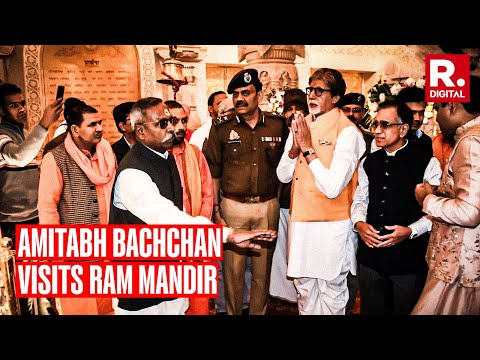 Superstar Amitabh Bachchan offers prayers at Ram Mandir in Ayodhya