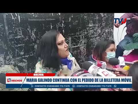 MARIA GALINDO CONTINUA CON EL PEDIDO DE LA BILLETERA MÓVIL