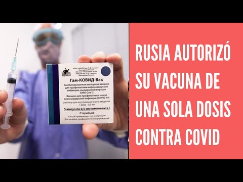 Rusia autorizó su vacuna de una sola dosis contra el COVID-19