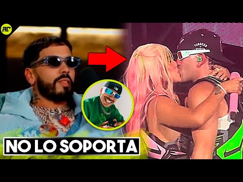 Anuel No Está Soportando el Beso de Karol g y Feid en Público.