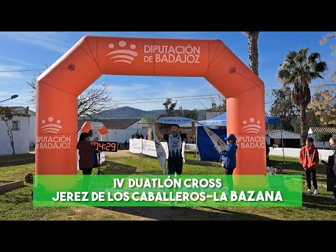 Fernando Méndez y María Carrasco vencedores del IV Duatlón Jerez de los Caballeros-La Bazana