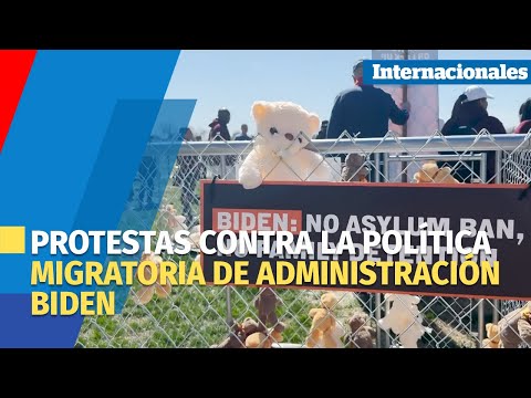 Protestan en Washington contra la política migratoria de la Administración Biden