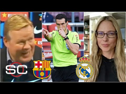 Koeman EXPLOTA contra el arbitraje del Barcelona vs Real Madrid por penal polémico | SportsCenter