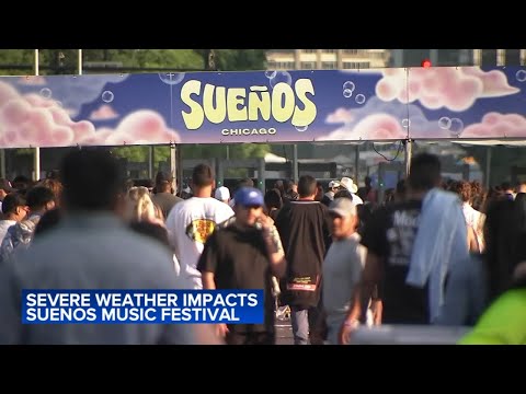 Sueños Festival day 2 in Grant Park evacuated due to weather, Peso Pluma performance canceled
