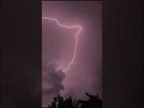 Stunning lightning display seen over Yucatan as Hurricane Milton moves east #shorts