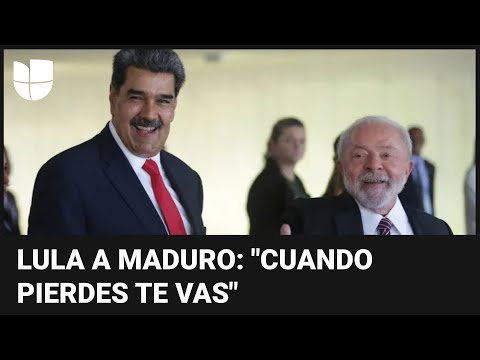 Lula da Silva critica las advertencias de Maduro: Tiene que aprender que cuando pierdes, te vas