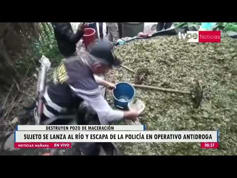 Policía destruye pozo de maceración de cocaína en La Libertad