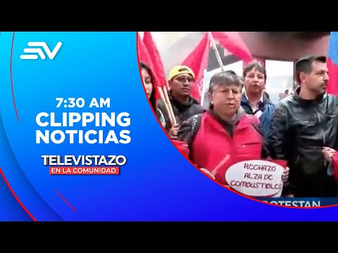 Protestas en Chillogallo por el alza a los combustibles | Televistazo | Ecuavisa