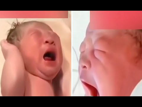 ¡Insólito! Bebé recién nacido grita 'mamá' mientras enfermera lo limpiaba